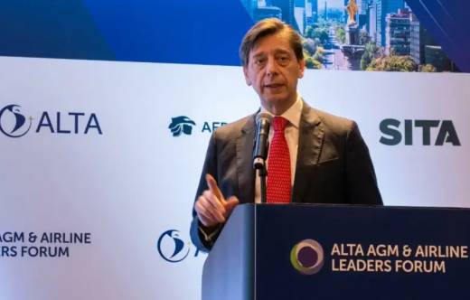 Arturo Barreira, presidente de Airbus para Am�rica Latina y el Caribe en el Foro de ALTA 2026. Foto: ALTA
