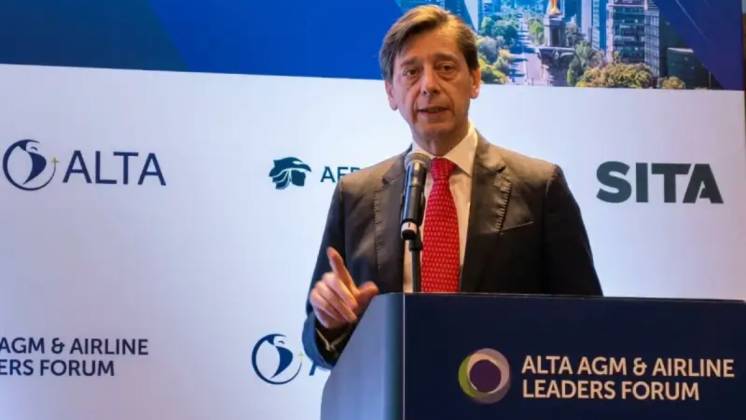 Arturo Barreira, presidente de Airbus para Am�rica Latina y el Caribe en el Foro de ALTA 2026. Foto: ALTA