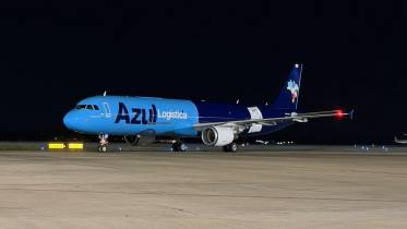 El nuevo A321F de Azul en el aeropuerto de Belo Horizonte. Foto:Azul