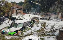 Aeronave de Voepass accidentada. Foto: Secretaría de Seguridad Pública del Estado de São Paulo