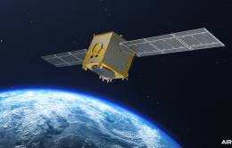 Recreación artística de un satélite Galileo de segunda generación en el espacio. Foto: Airbus