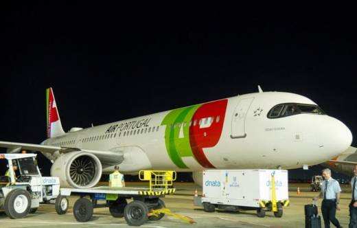 Primer vuelo de TAP a S�o Luiz. Foto: Asur Aeropuertos