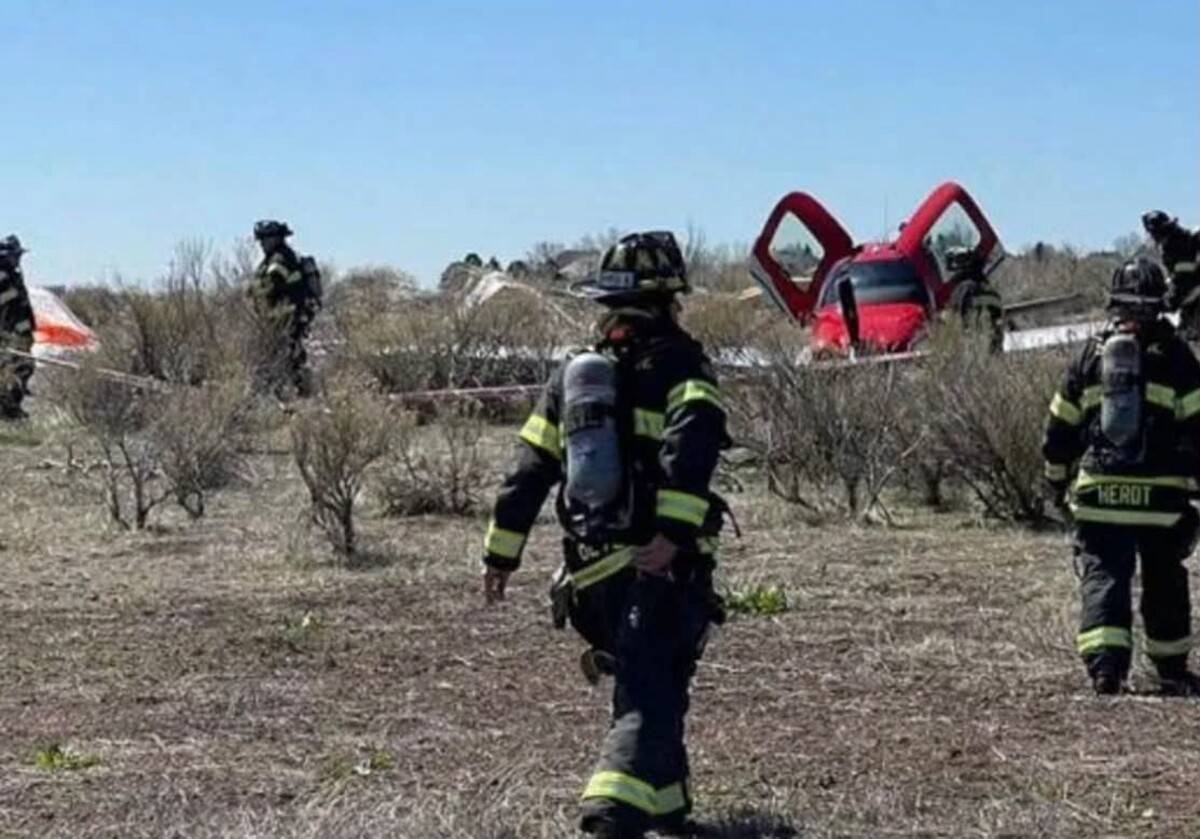 Una de las aeronaves implicadas en la colisi�n a�rea.