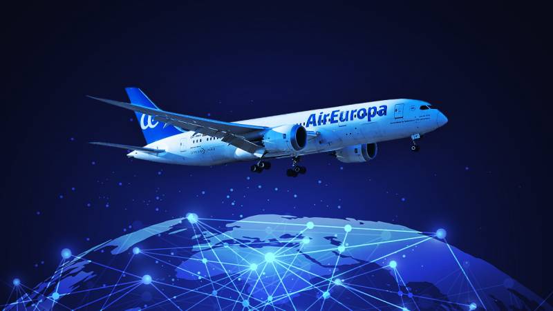Ilustracin con un avin de Air Europa.