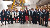 Delegacin del Grupo Aeroportuario del Pacfico (GAP), compuesta por directores y  directivos de los aeropuertos que lo conforman en su visita al Aeropuerto Madrid-Barajas.