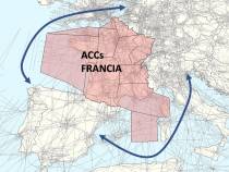 Mapa del reencaminaniento de vuelos realizado por Enaire.