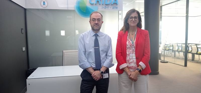 Jos Miguel de Pablo director de CRIDA y Patricia Lpez de Frutos responsable del Programa Innovacin Abierta