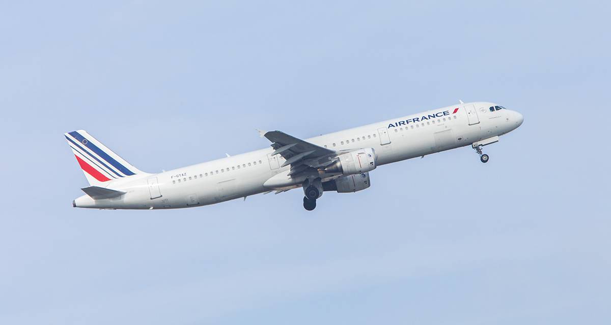 Aeronave Airbus A321 de Air France. Foto Air France