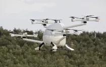 eVTOL Concept Integrity durante sus pruebas de vuelo en Jan. Foto: Umiles 