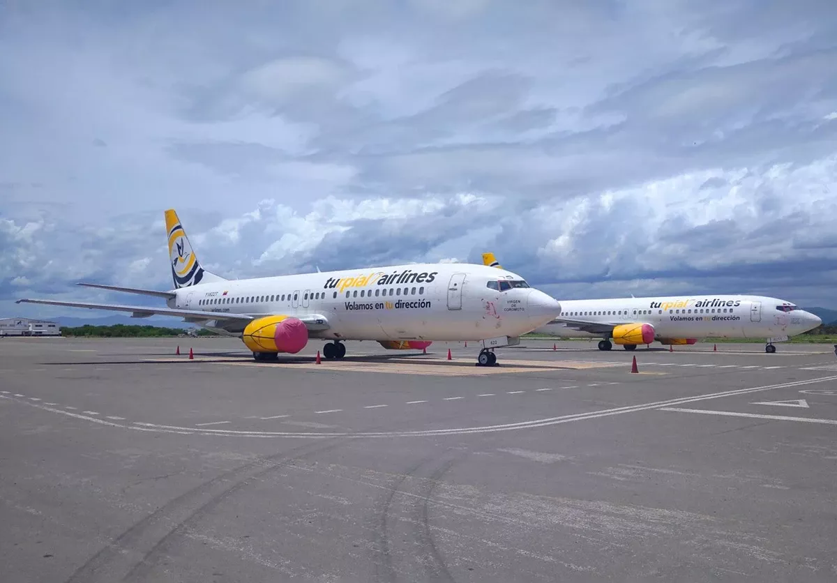 Aviones de Turpial Airlines. Foto: Turpial Airlines