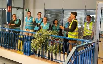 Visita de representantes de la Universidad de Alicante al Aeródromo de Mutxamel. Foto European Flyers