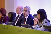 El presidente y consejero delegado, Maurici Lucena en la presentacin del Aena Plan Estratgico 2022-2026 de Aena. Foto Aena