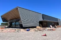 Aeropuerto Internacional de Carmelo en Uruguay en su fase de construccin.