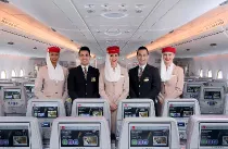 Tripulantes de cabina de Emirates. Foto: Emirates