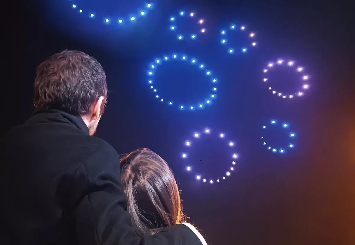 Drone Light Show de Umiles. Foto: Umiles