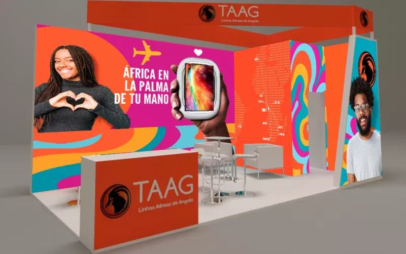 Stand de TAAG en Fitur. Foto: TAAG Angola