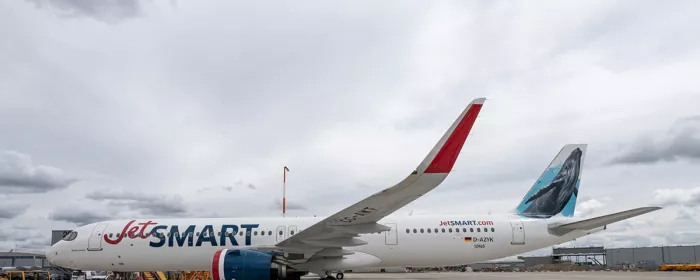 Avión Airbus A321 neo de la aerolínea Jetsmart.