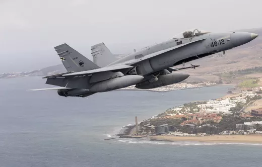 F-18A del Ejrcito del Aire y del Espacio.