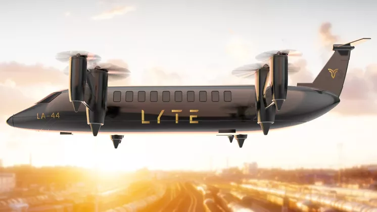 Lyte Aviation LA-44 SkyBus. Recreacin por ordenador: Lyte Aviation