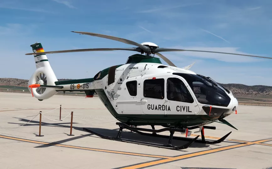 Uno de los últimos Airbus Helicopters H135 recibidos por el Servicio Aéreo de la Guardia Civil. Foto: Julio Maíz