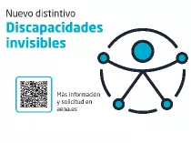 Distintivo presentado por Aena para pasajeros con discapacidades invisibles. Foto: Aena