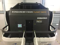 Simulador de vuelo completo (FFS, full-flight simulator) Bombardier Global 7500. Foto: CAE