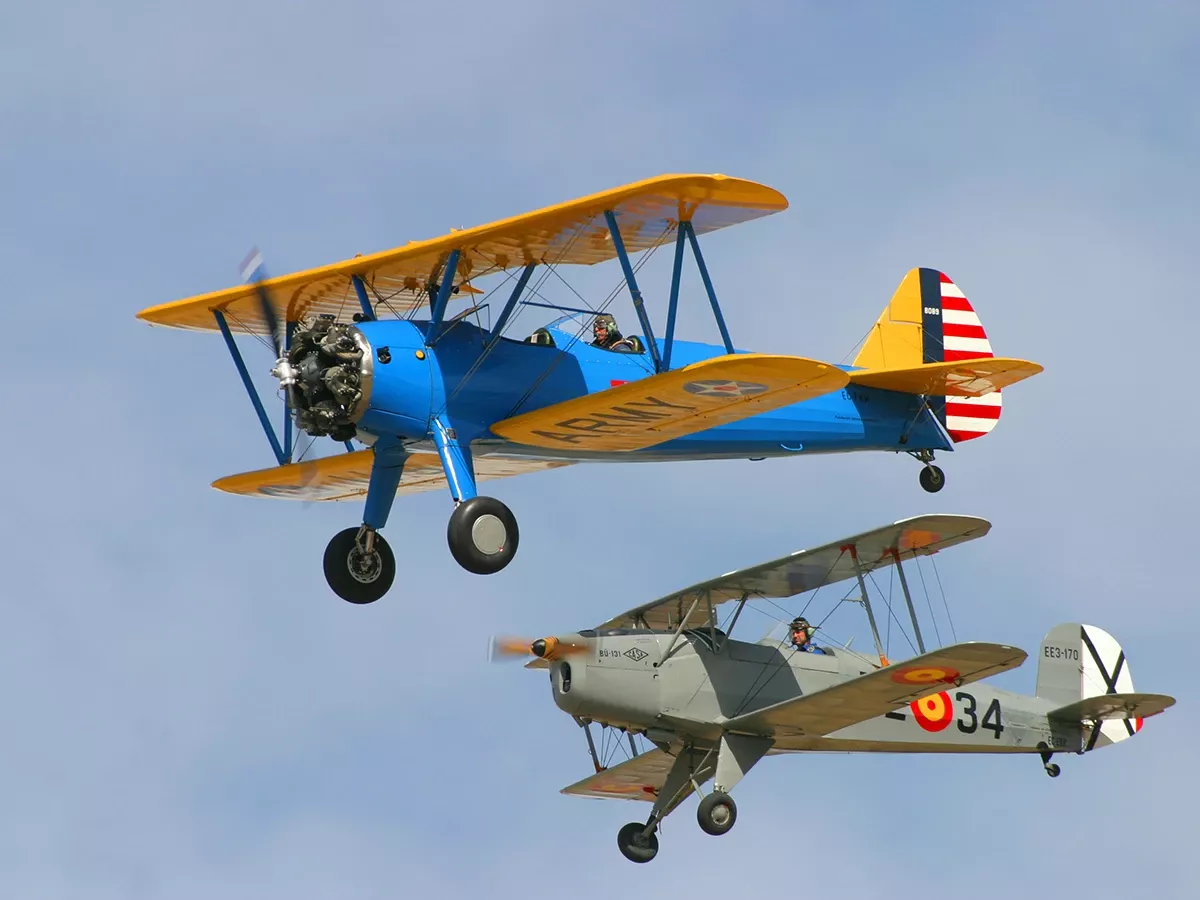 Aeronaves histricas de la Fundacin Infante de Orleans. Foto: Fundacin Infante de Orleans