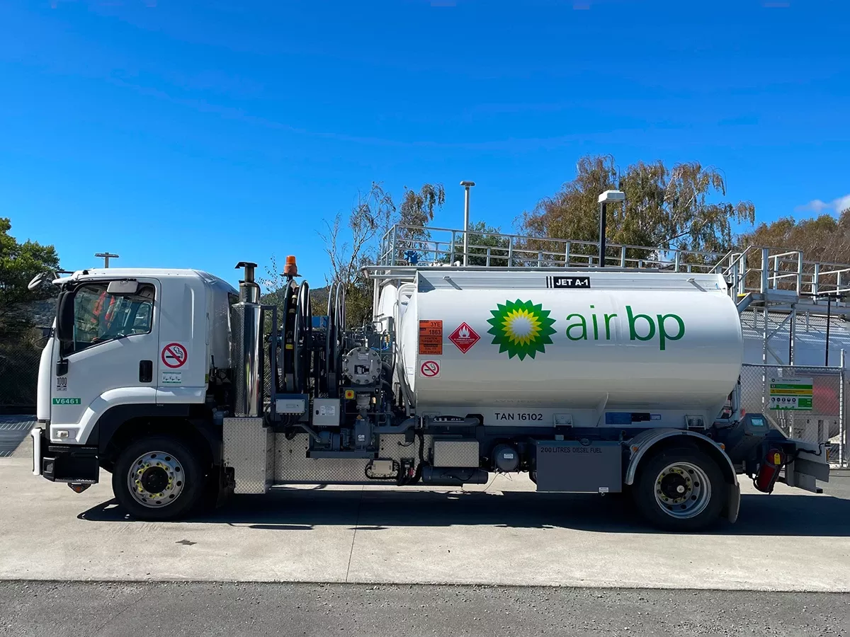 Air bp en el aeropuerto de Nelson, uno de los cinco nuevos emplazamientos en Nueva Zelanda. Foto: Air bp