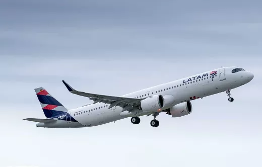 Primer A321neo de Latam. Foto: Airbus