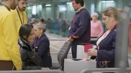 Teresa Perales, campeona paralmpica, en uno de sus viajes en avin. Foto: Iberia