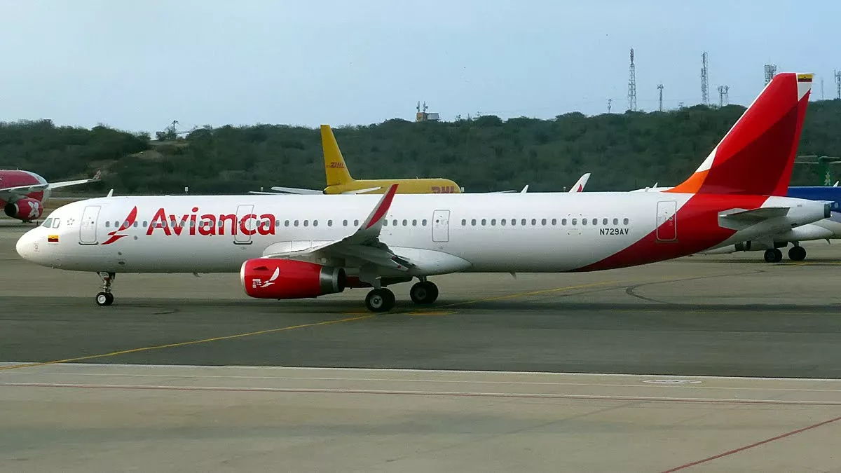 Avin de la aerolnea colombiana Avianca.