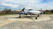 Nuevo Cessna 421C Golden Eagle de Eroairlines en el Aeropuerto de Cuatro Vientos de Madrid. Foto: Euroairlines
