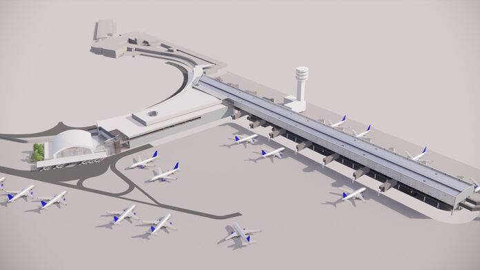  Recreación de del proyecto de ampliación y modernización del Aeropuerto de Congonhas. Foto: Aena