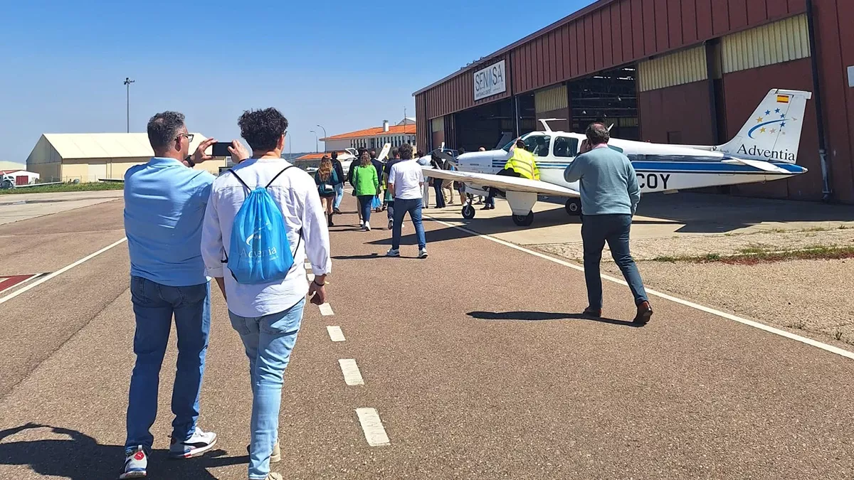 Jornada de puertas abiertas de la Escuela de Pilotos Adventia. Foto: Adventia