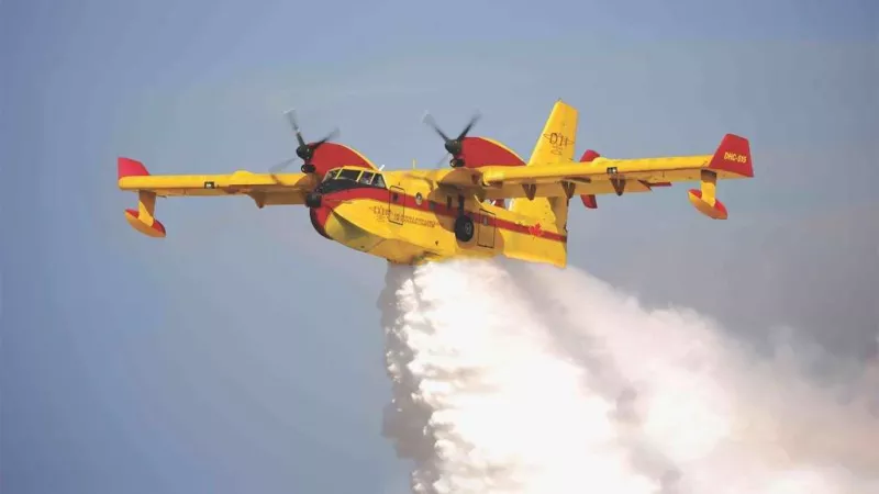 Recreacin digital del DHC-515 Firefighter. Foto: DHC