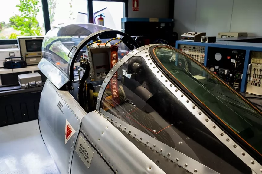 Foto de las instalaciones de Aviatión Group en la Avenida de Orovilla en Madrid. Foto: Aviation Group