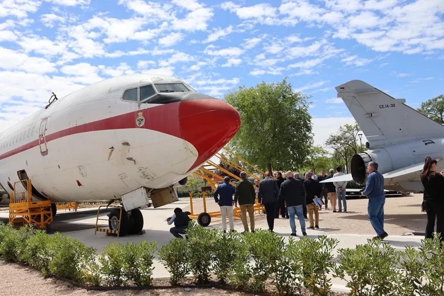 Foto de las instalaciones de Aviatión Group en la Avenida de Orovilla en Madrid. Foto: Aviation Group