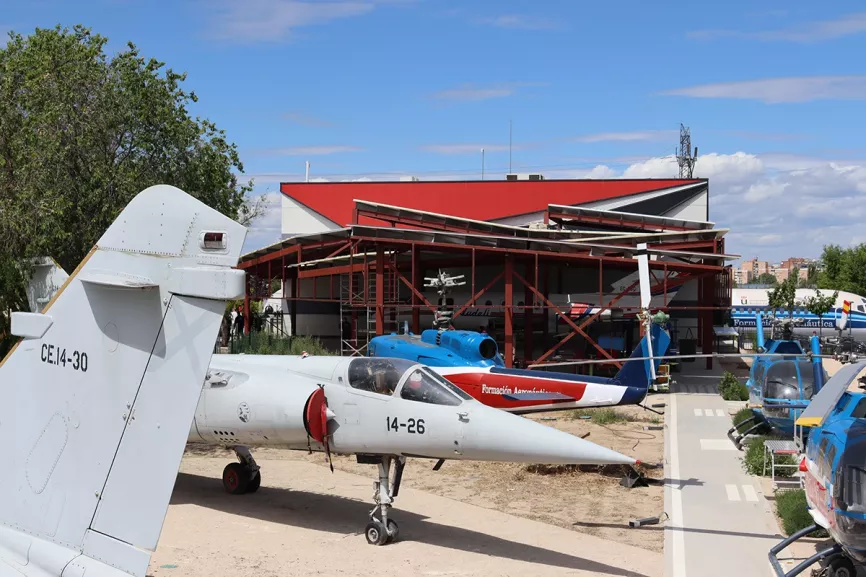 Foto de las instalaciones de Aviatión Group en la Avenida de Orovilla en Madrid. Foto: Aviation Group