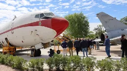 El Boeing 707 que perteneci al Ejrcito del Aire en Fuenlabrada. Foto: Aviation Group