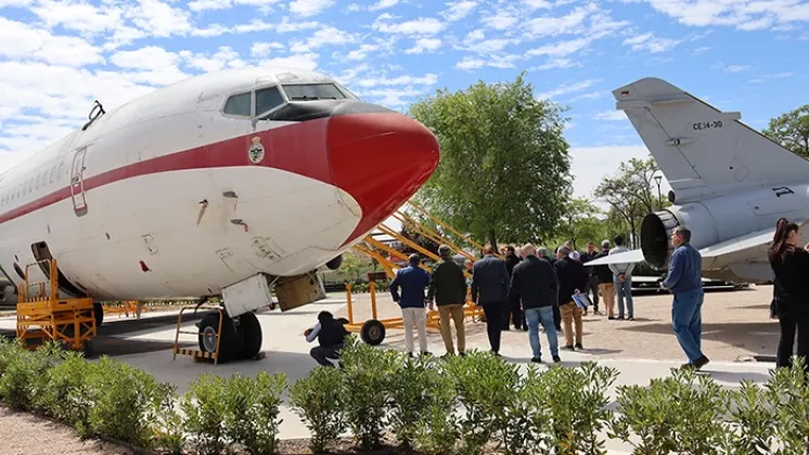 El Boeing 707 que perteneci al Ejrcito del Aire en Fuenlabrada. Foto: Aviation Group