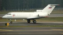 El pequeo Yakovlev Yak-40. Foto: Antonio Camarasa