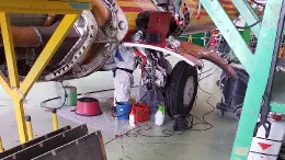 Taller de mantenimiento aeronutico de la aerolnea Binter.