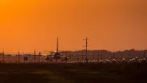 Avin en el Aeropuerto de Bucarest.
