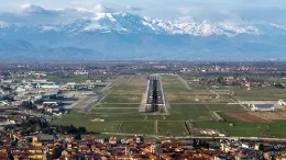 Vista area del aeropuerto.