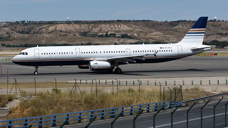 A321 de la pequea compaa mallorquina Privilege Style. Foto: Antonio Camarasa