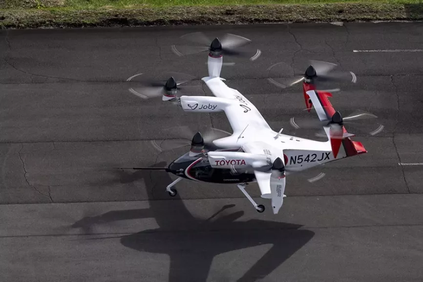 eVTOL Joby fruto de la colaboración entre Toyota Motor Corporation y Joby Aviation. Foto: Toyota