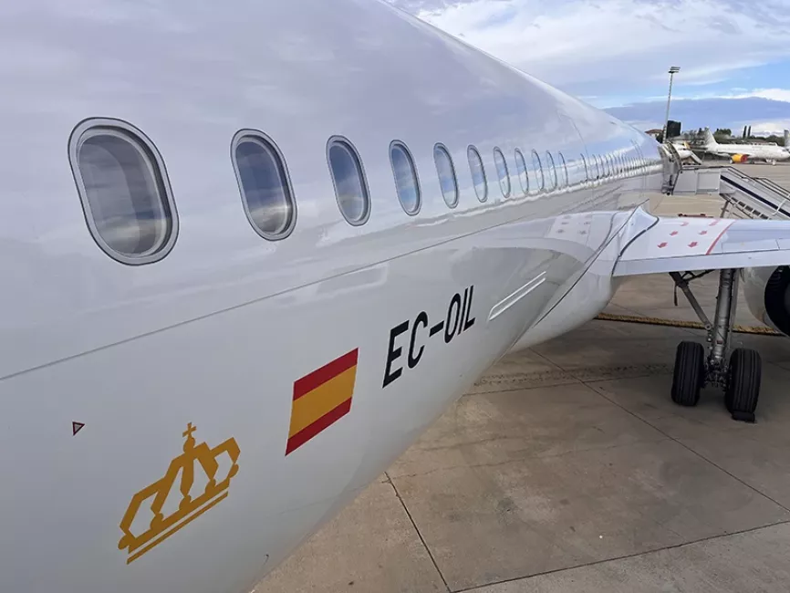 Avión A321XLR de la aerolínea de lanzamiento del avión Iberia.