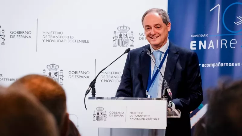 Enrique Maurer, director general de ENAIRE, en la Jornada Anual de Clientes. Foto: Enaire