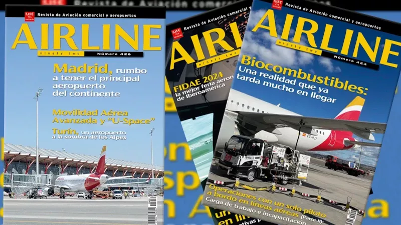 Varis portadas de la revista Revista Airline Ninety Two.