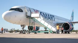 Airbus A321neo de JetSmart en pista.